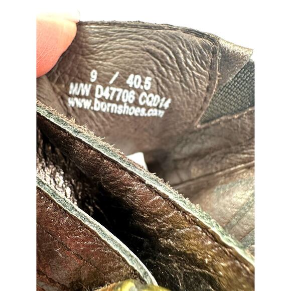 B.O.C Born Concept Womens 9M Mule Clogs Metallic Brown Leather Buckle Round Toe - Picture 9 of 14